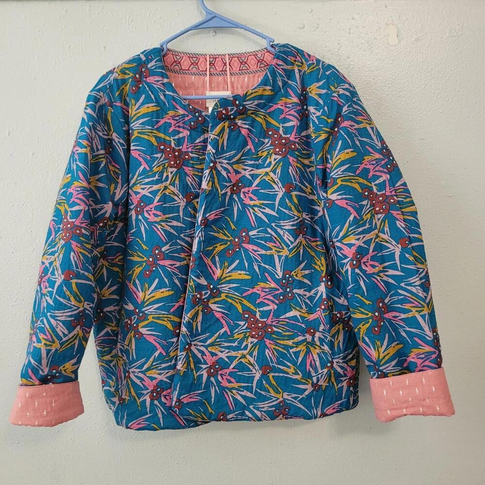 Vintage late 90s/Y2K Reversible Quilted Jacket – La Fiancée du Mékong XL
